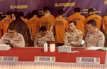 Polres Tangsel Tangkap 23 Tersangka Kejahatan Jalanan dan Curanmor Selama Maret–April 2025