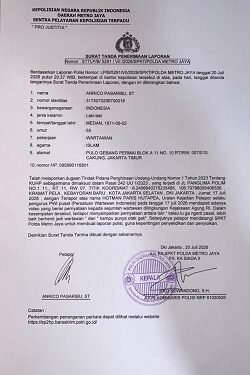 Polda Metro Jaya Benarkan Terima Laporan PWI terhadap H